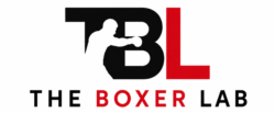 Logotipo de The Boxer Lab, plataforma sobre preparación física, biomecánica y ciencia aplicada al boxeo